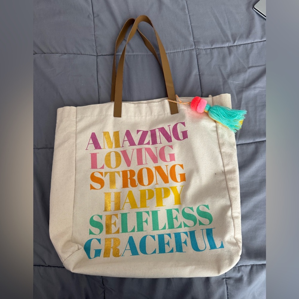 Large Canvas Shopper | Statement Gift Bag | Everyday Carryall